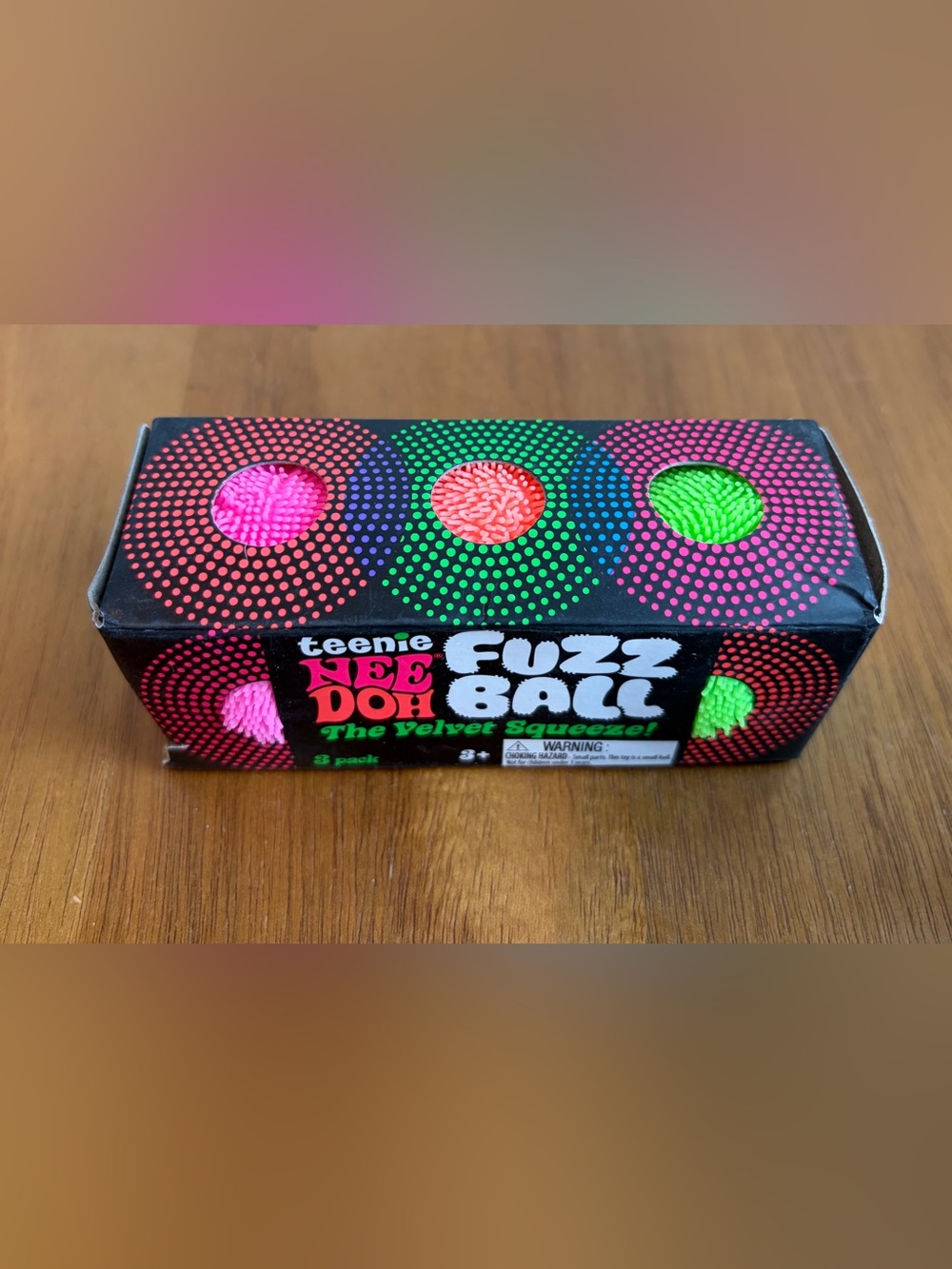 NeeDoh Teenie Fuzz Ball 3-pack FuzzBall Nee Doh